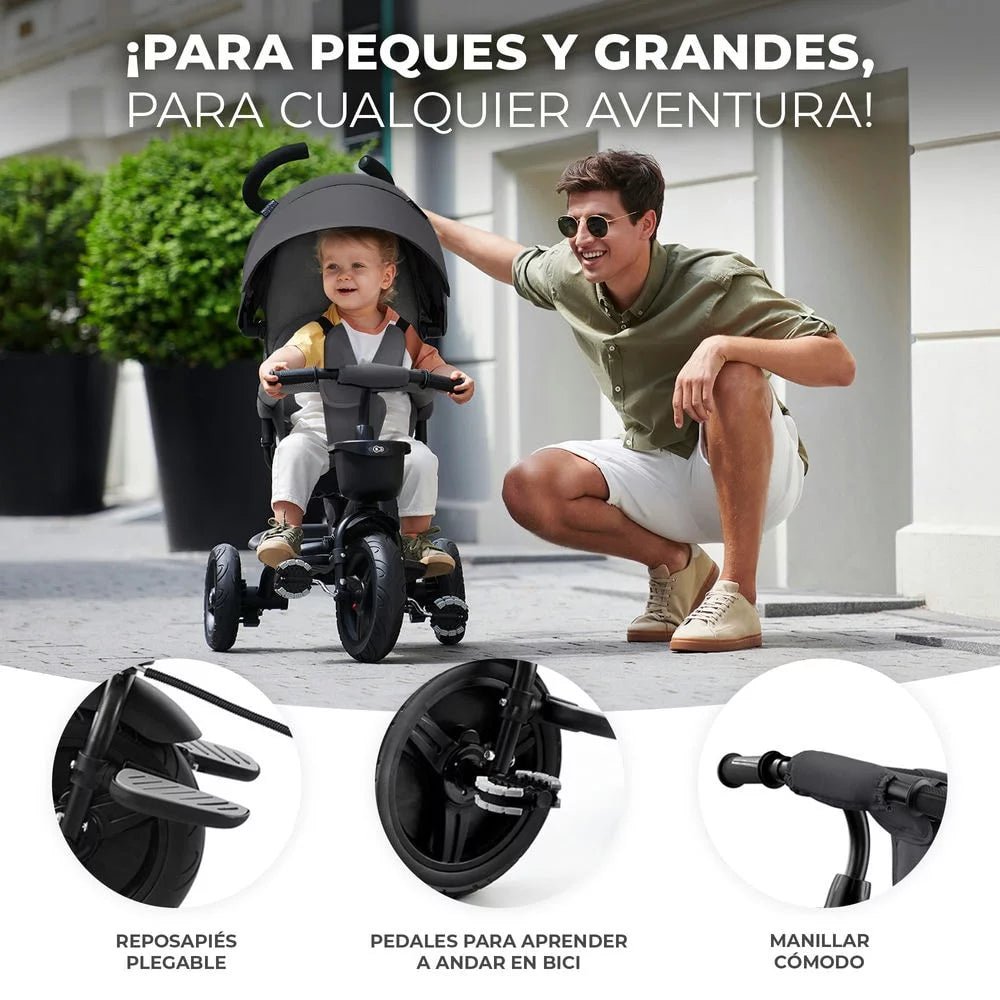 Triciclo 3 en 1 AVEO - KinderKraft - Mini Nuts - Expertos en sillas de auto y coches de paseo para bebés