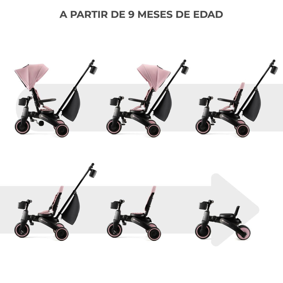 Triciclo Multifuncional JAZZ 6 en 1 - KinderKraft - Mini Nuts - Expertos en sillas de auto y coches de paseo