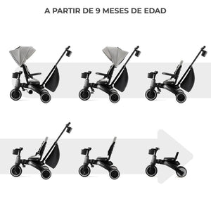 Triciclo Multifuncional JAZZ 6 en 1 - KinderKraft - Mini Nuts - Expertos en sillas de auto y coches de paseo