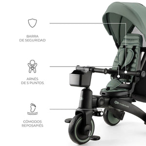 Triciclo Multifuncional JAZZ 6 en 1 - KinderKraft - Mini Nuts - Expertos en sillas de auto y coches de paseo
