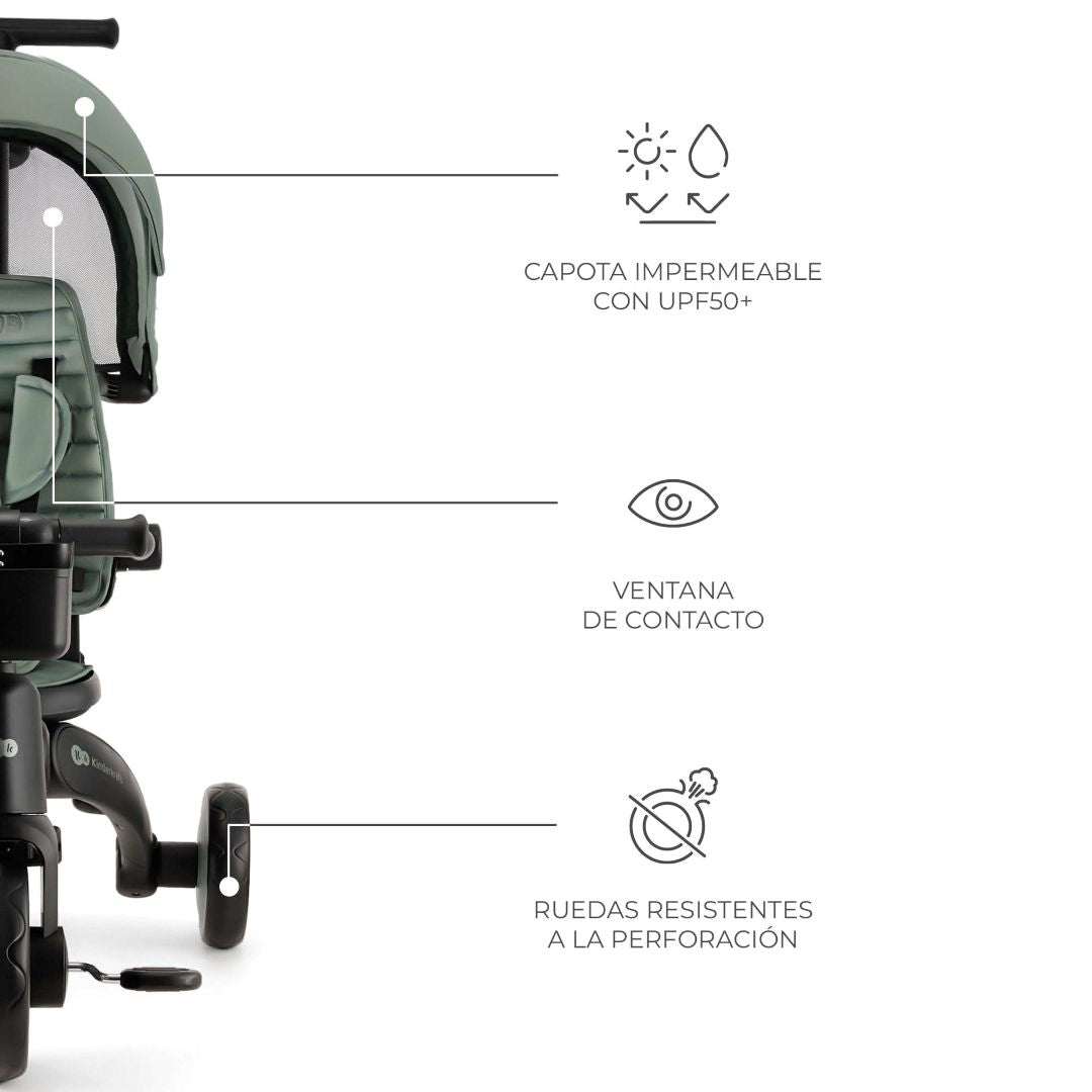 Triciclo Multifuncional JAZZ 6 en 1 - KinderKraft - Mini Nuts - Expertos en sillas de auto y coches de paseo