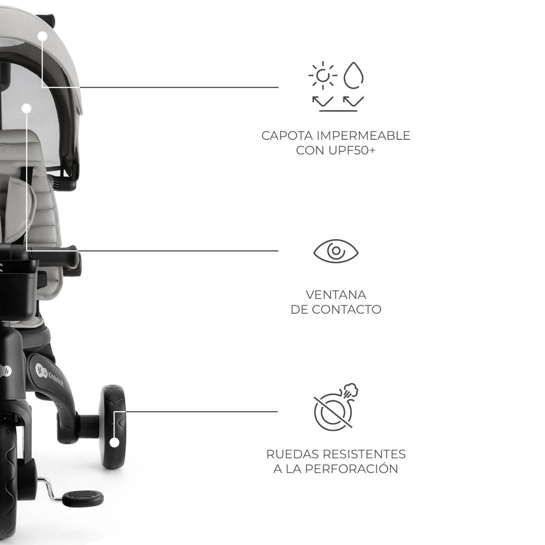 Triciclo Multifuncional JAZZ 6 en 1 - KinderKraft - Mini Nuts - Expertos en sillas de auto y coches de paseo