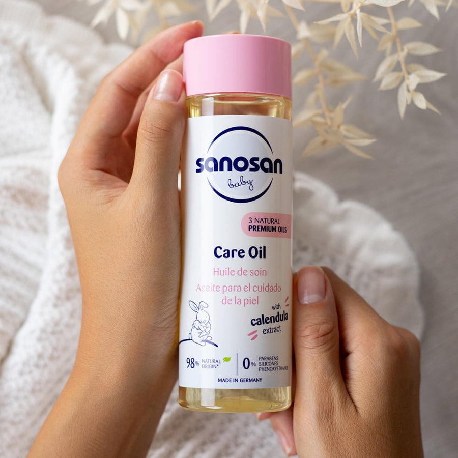 Aceite para el cuidado de la piel Sanosan - Sanosan-MiniNuts expertos en coches y sillas de auto para bebé