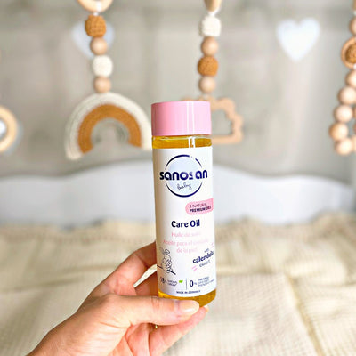 Aceite para el cuidado de la piel Sanosan - Sanosan-MiniNuts expertos en coches y sillas de auto para bebé