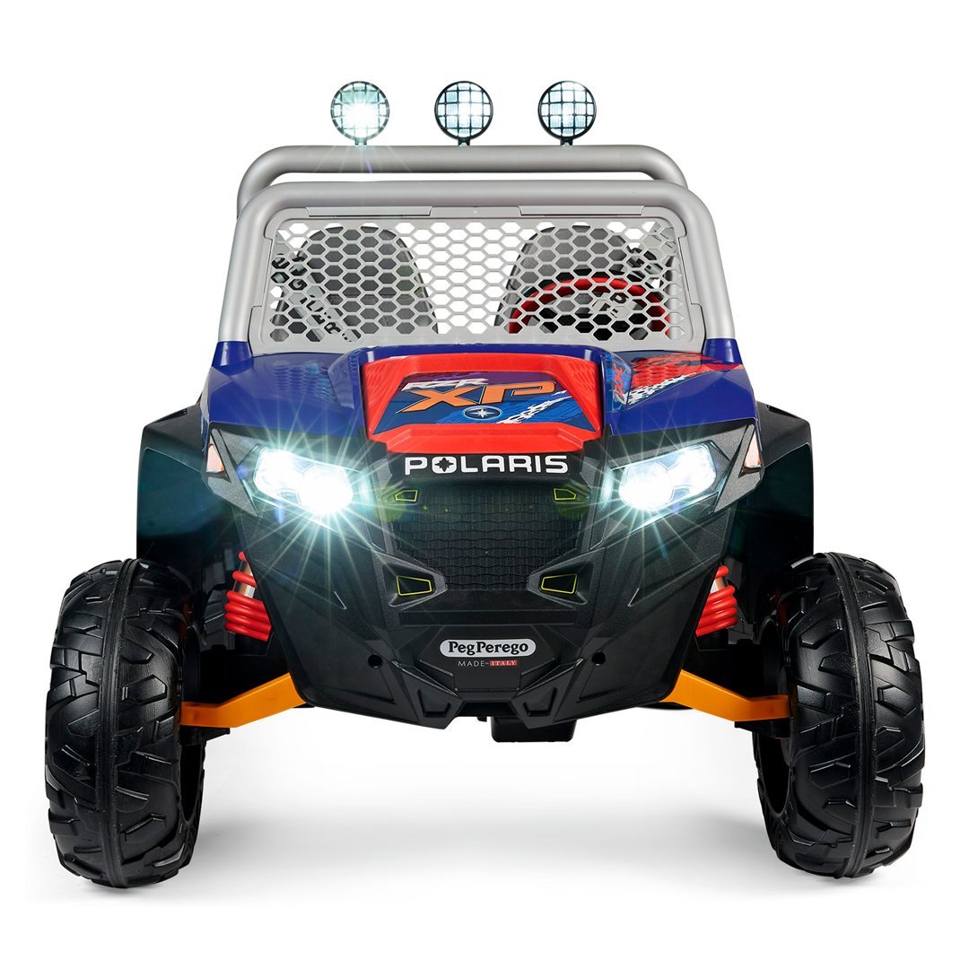Vista frontal Auto Eléctrico Polaris RZR 900 24v de Peg Pérego