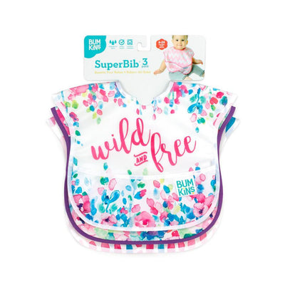 Babero de alimentación Super Bib Pack x3 (6 a 24 meses) Bumkins - Bumkins-MiniNuts