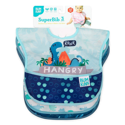 Babero de alimentación Super Bib Pack x3 (6 a 24 meses) Bumkins - Bumkins-MiniNuts