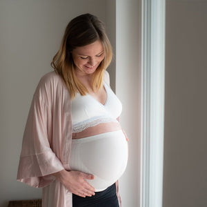 Banda Sujetadora para embarazada Blanco Carriwell - Carriwell-MiniNuts expertos en coches y sillas de auto para bebé