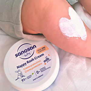 Crema de Pañal Protectora, regeneradora y anticoceduras Sanosan - Sanosan-MiniNuts expertos en coches y sillas de auto para bebé
