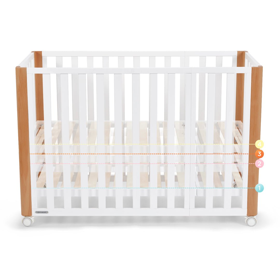Cuna de madera 4 en 1 KOYA de Kinderkraft (inc. colchón) - KinderKraft-MiniNuts expertos en coches y sillas de auto para bebé