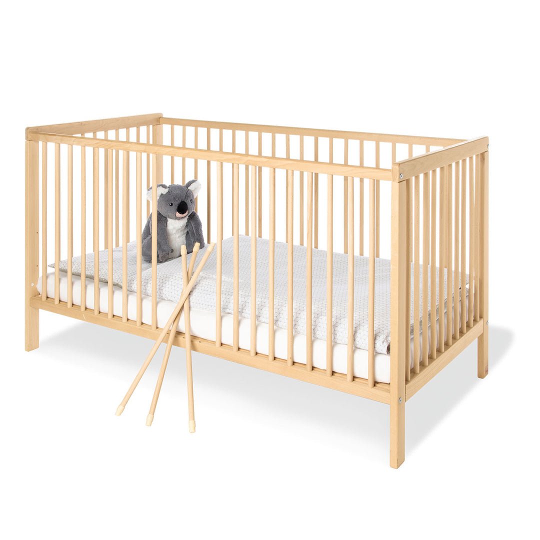 Cuna de madera - cama de transición Hanna 140x70 (inc. colchón) - Pinolino-MiniNuts expertos en coches y sillas de auto para bebé