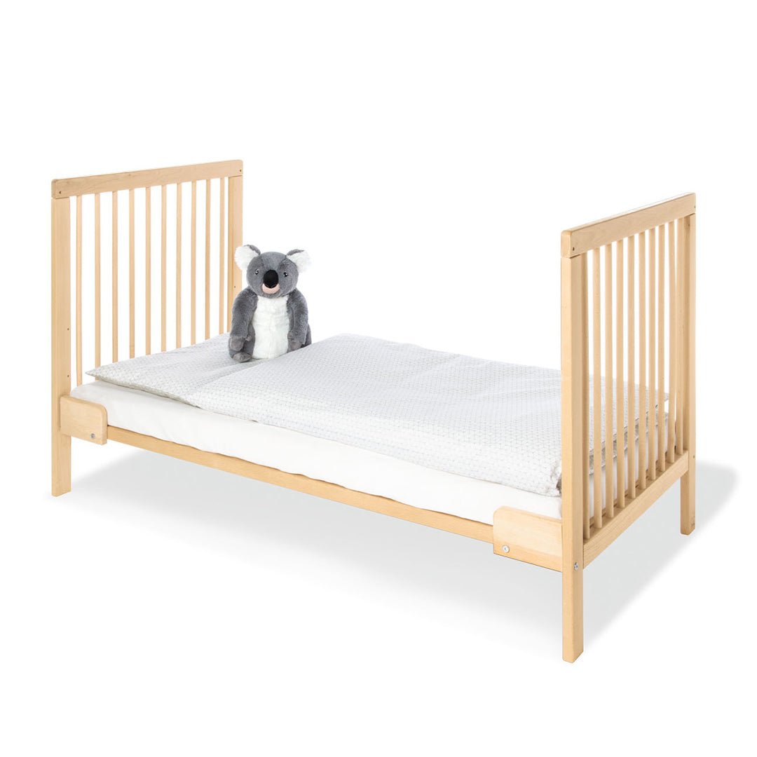 Cuna de madera - cama de transición Hanna 140x70 (inc. colchón) - MiniNuts  expertos en coches y sillas de auto para bebé