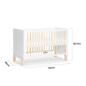 CUNA DE MADERA - CAMA DE TRANSICIÓN NICO 120X60 KINDERKRAFT - KinderKraft-MiniNuts expertos en coches y sillas de auto para bebé