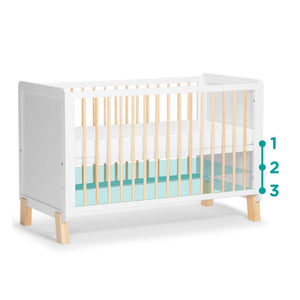 CUNA DE MADERA - CAMA DE TRANSICIÓN NICO 120X60 KINDERKRAFT - KinderKraft-MiniNuts expertos en coches y sillas de auto para bebé