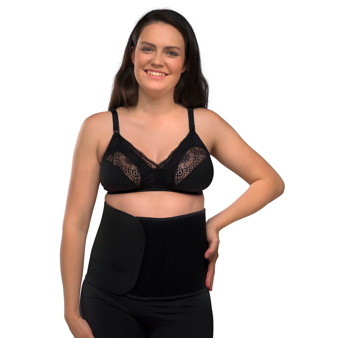 Faja Posparto Ajustable Algodón Orgánico Negro - Carriwell-MiniNuts expertos en coches y sillas de auto para bebé