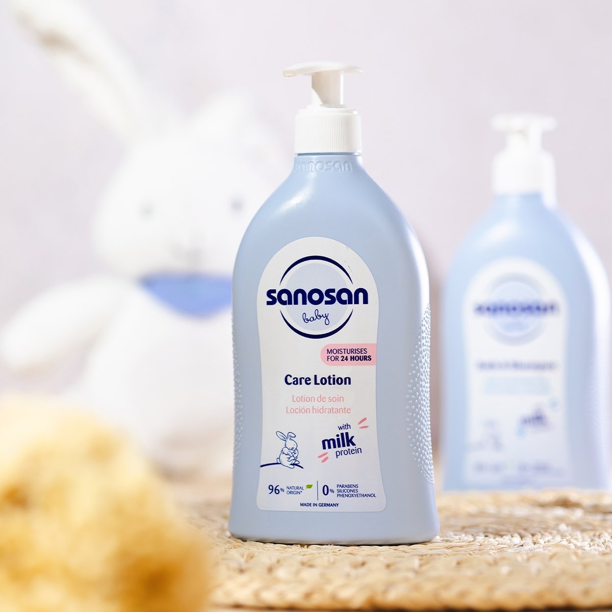 Loción hidratante para bebé 500ml - Sanosan-MiniNuts expertos en coches y sillas de auto para bebé