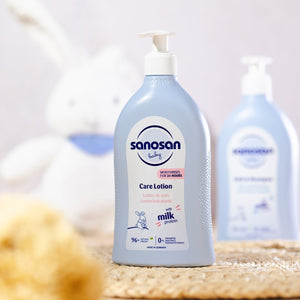 Loción de hidratante de cuidado 500ml Sanosan - Sanosan-MiniNuts expertos en coches y sillas de auto para bebé