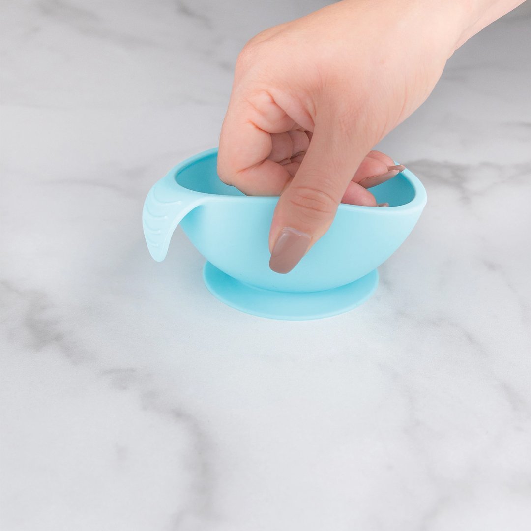 Mi primer set de alimentación (cuchara + plato) Bumkins - Bumkins-MiniNuts