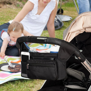 Organizador de coche de paseo con portavasos - MOMCOZY-MiniNuts expertos en coches y sillas de auto para bebé