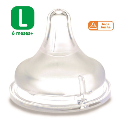 Pack 2 tetinas chupete boca ancha para mamadera peristáltica Pigeon - Pigeon-MiniNuts expertos en coches y sillas de auto para bebé