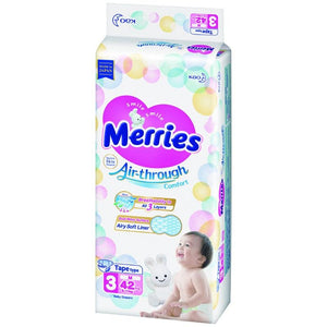 Pack x2 Pañales desechables Merries con velcro - Merries-MiniNuts