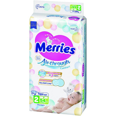 Pack x2 Pañales desechables Merries con velcro - Merries-MiniNuts