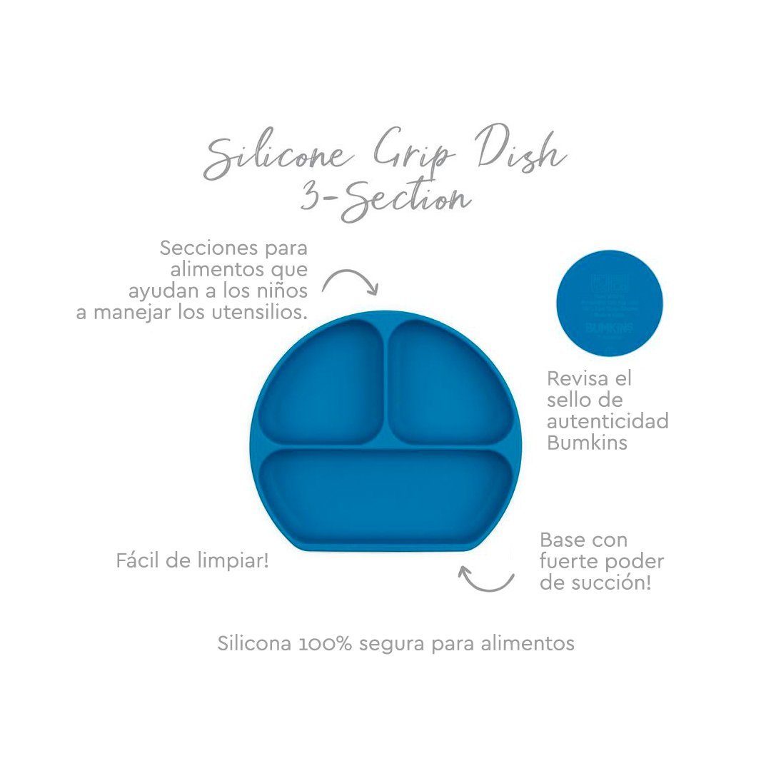 Plato con agarre Grip Dish Bumkins - Bumkins-MiniNuts