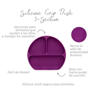 Plato con agarre Grip Dish Bumkins - Bumkins-MiniNuts