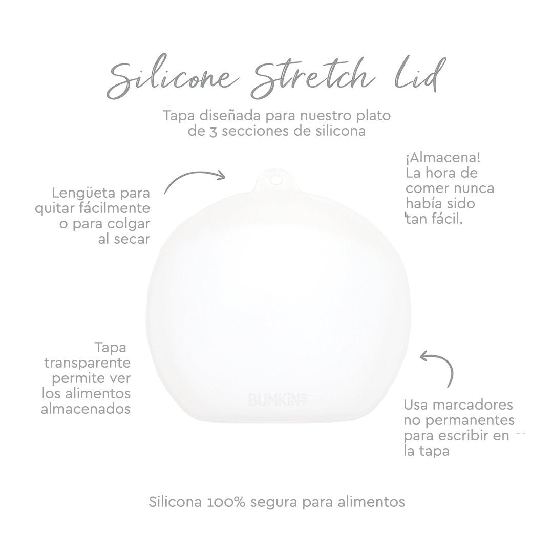 Plato con agarre + tapa Grip Dish & Stretch Lid Bumkins - Bumkins-MiniNuts