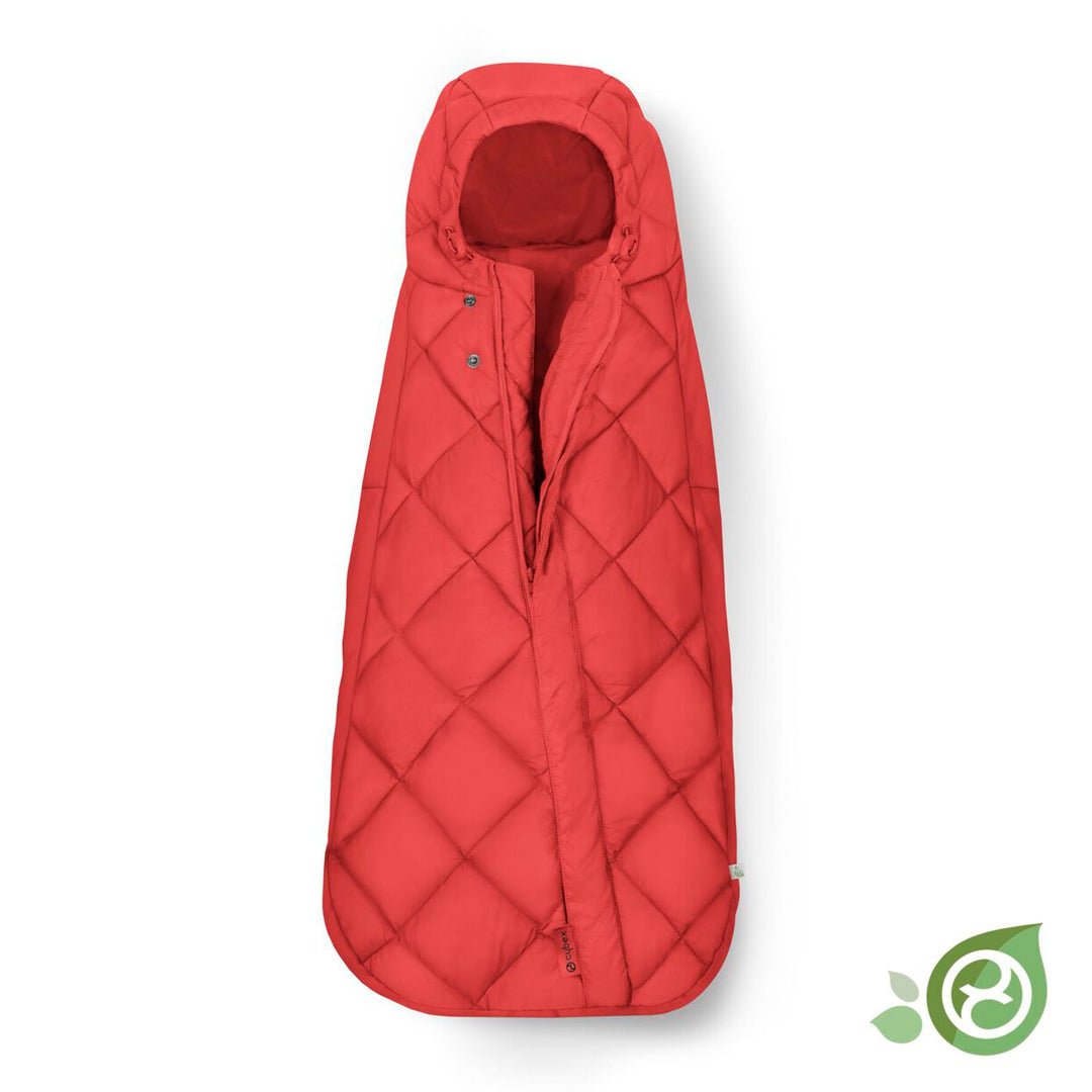 Saquito acolchado para bebés en sillas de auto color hibiscus red