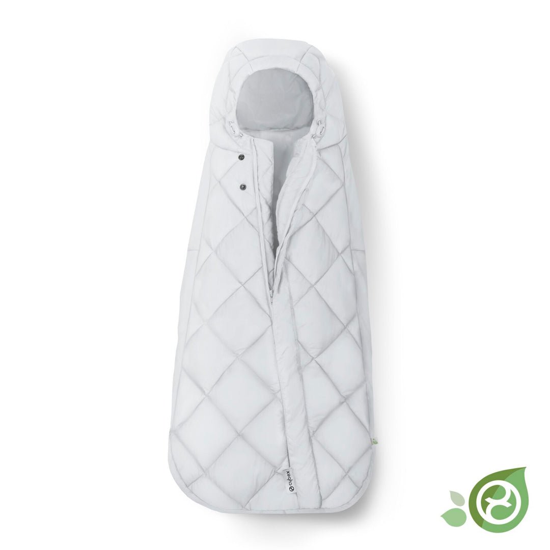 Saquito acolchado para bebés en sillas de auto color lava grey