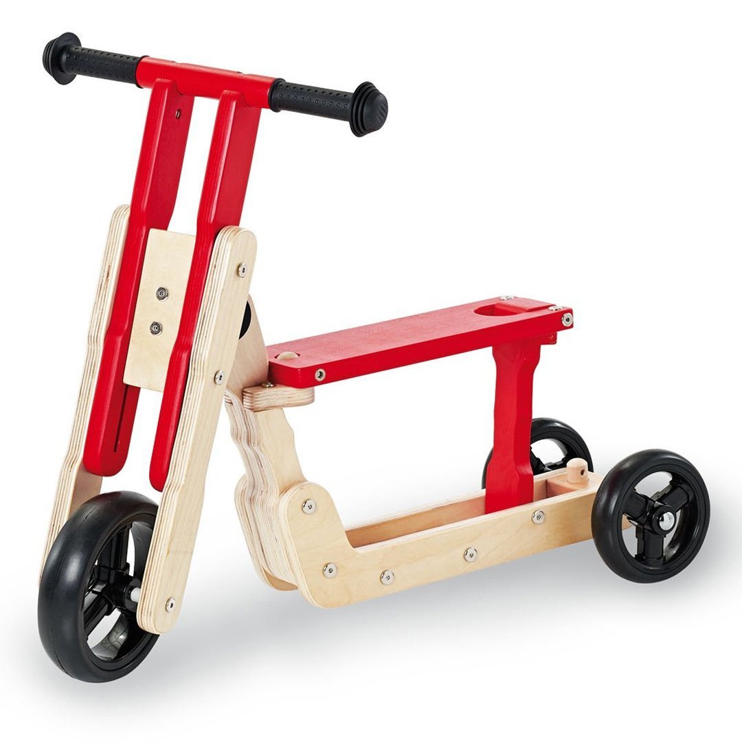 Triciclo/Scooter de madera Theo - Pinolino - Mini Nuts - Expertos en sillas de auto y coches de paseo