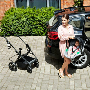 Silla de auto nido Mink Pro i-Size + base isofix Mink FX - KinderKraft-MiniNuts expertos en coches y sillas de auto para bebé
