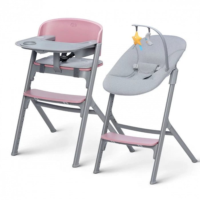 Silla de comer evolutiva 4 en 1 Livy incluye Silla mecedora Calmee color Livy - Aster Pink - vista principal