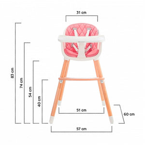 Silla de comer Sienna Kinderkraft - KinderKraft-MiniNuts expertos en coches y sillas de auto para bebé