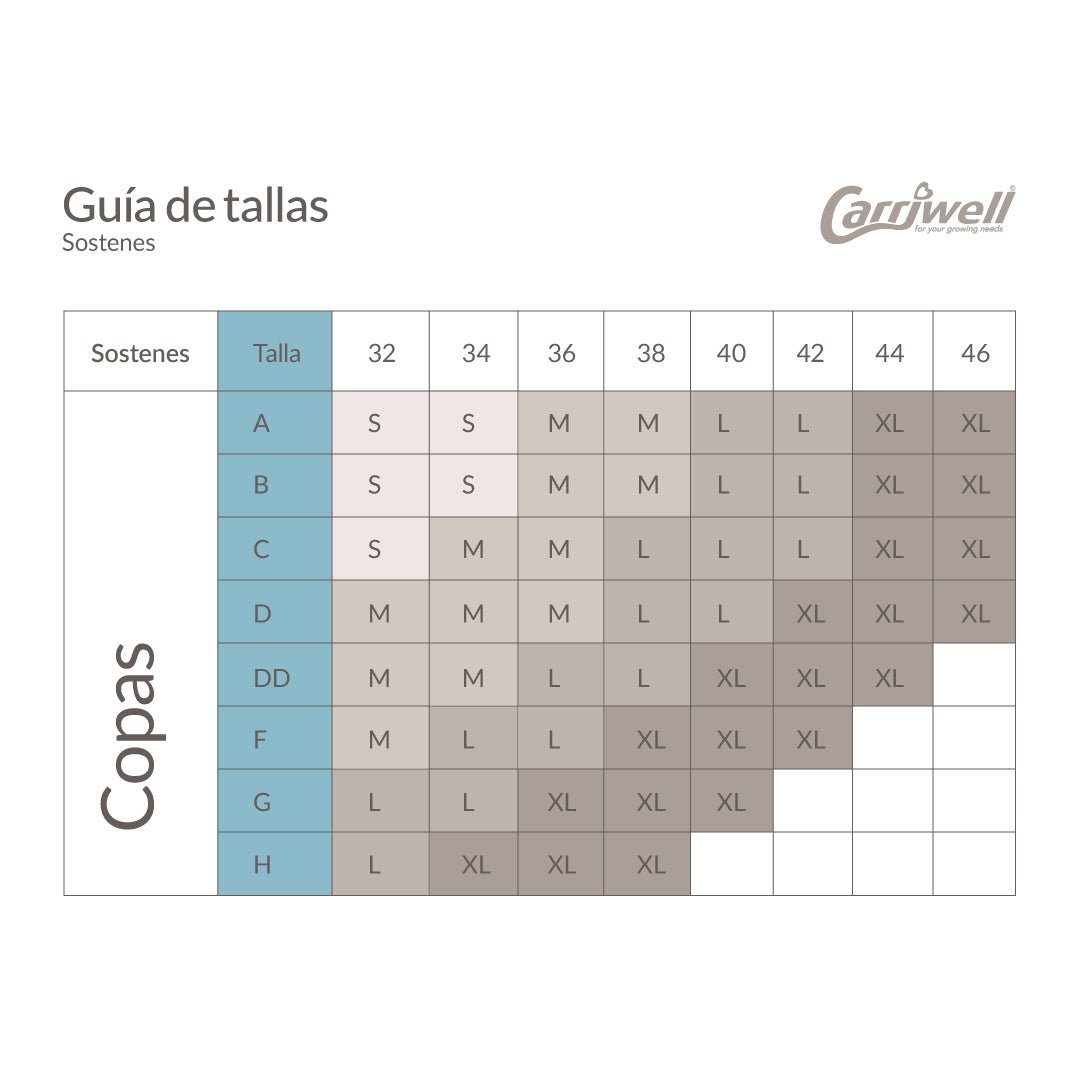 Sujetador lactancia con Carri-Gel® - Carriwell-MiniNuts expertos en coches y sillas de auto para bebé