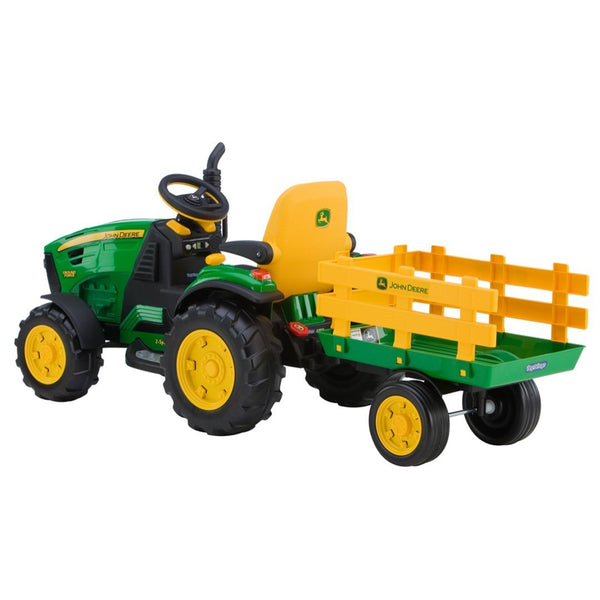 Tractor Eléctrico John Deere con Remolque para niños - PEG PEREGO 