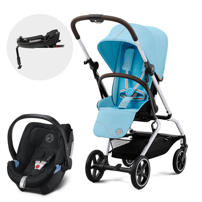Travel System Eezy S Twist PLUS 2 + Aton 5 + Base Cybex - Cybex-MiniNuts expertos en coches y sillas de auto para bebé