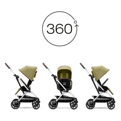 Travel System Eezy S Twist PLUS 2 + Aton 5 + Base Cybex - Cybex-MiniNuts expertos en coches y sillas de auto para bebé