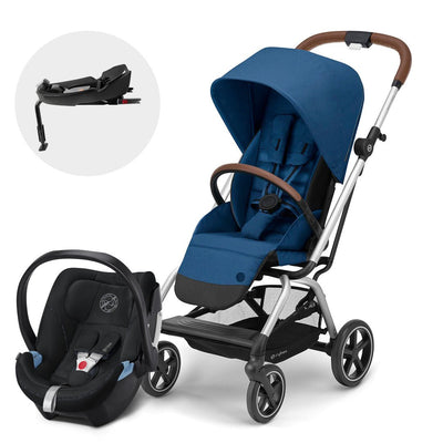 Travel System Eezy S Twist PLUS 2 SLV + Aton 5 + Base Cybex - Cybex-MiniNuts expertos en coches y sillas de auto para bebé
