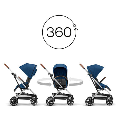 Travel System Eezy S Twist PLUS 2 SLV + Aton 5 + Base Cybex - Cybex-MiniNuts expertos en coches y sillas de auto para bebé