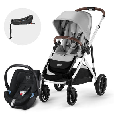 Travel System Gazelle S + Aton 5 + Base - Cybex Gold-MiniNuts expertos en coches y sillas de auto para bebé