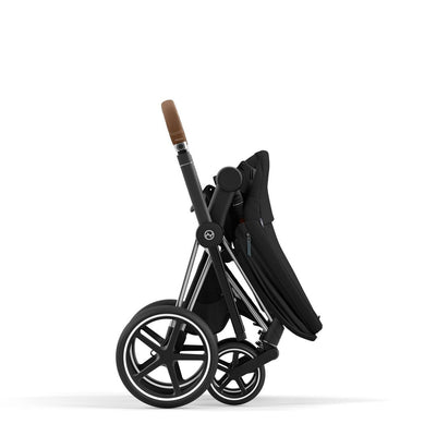 Travel System Priam Chrome Black v4+ Cloud Z + Base Z Cybex - Cybex-MiniNuts expertos en coches y sillas de auto para bebé