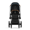 Travel System Priam Chrome Black v4+ Cloud Z + Base Z Cybex - Cybex-MiniNuts expertos en coches y sillas de auto para bebé