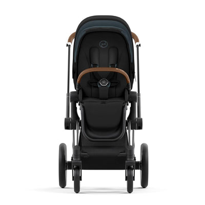 Travel System Priam Chrome Black v4+ Cloud Z + Base Z Cybex - Cybex-MiniNuts expertos en coches y sillas de auto para bebé