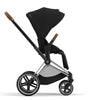 Travel System Priam Chrome Black v4+ Cloud Z + Base Z Cybex - Cybex-MiniNuts expertos en coches y sillas de auto para bebé