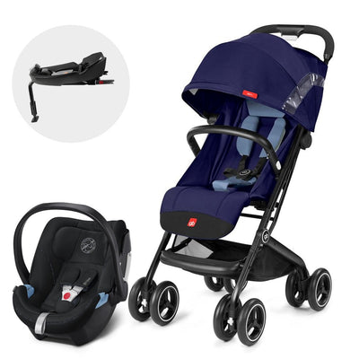 Travel System Qbit Plus All City + Aton 5 + Base (GB / Cybex) - GB-MiniNuts expertos en coches y sillas de auto para bebé