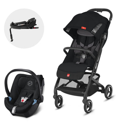 Travel System Qbit Plus All City + Aton 5 + Base (GB / Cybex) - GB-MiniNuts expertos en coches y sillas de auto para bebé