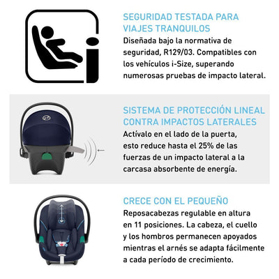 Travel System Talos S Lux SLV + Aton S2 + Base Cybex - Cybex-MiniNuts expertos en coches y sillas de auto para bebé