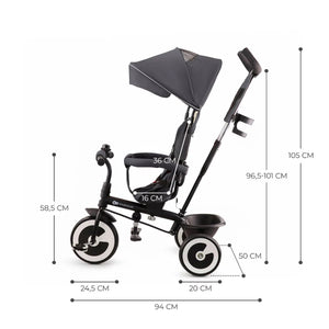 Triciclo multifuncional Aston - KinderKraft-MiniNuts expertos en coches y sillas de auto para bebé